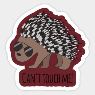 Can't Touch Me! -Porcupine Sticker